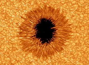 New solar observatory telescope sunspot close-up